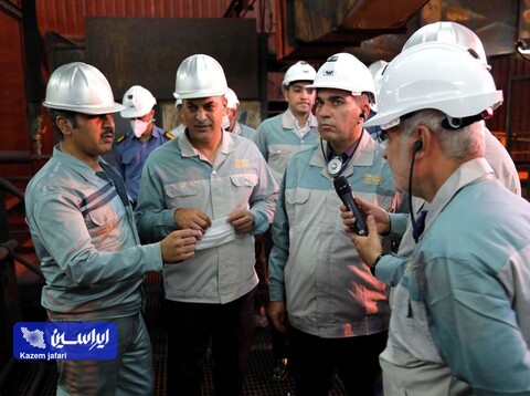بازدید رییس هیات مدیره فولاد مبارکه از خطوط تولید و تصفیه خانه پساب