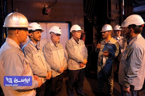 بازدید رییس هیات مدیره فولاد مبارکه از خطوط تولید و تصفیه خانه پساب