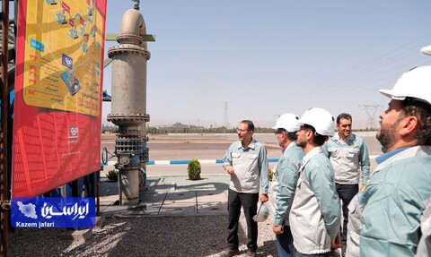 بازدید رییس هیات مدیره فولاد مبارکه از خطوط تولید و تصفیه خانه پساب