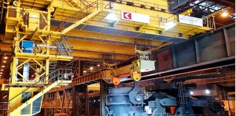 جرثقیل‌های ناحیه باکس آنیلینگ ۳ نورد سرد فولادمبارکه هوشمند شدند