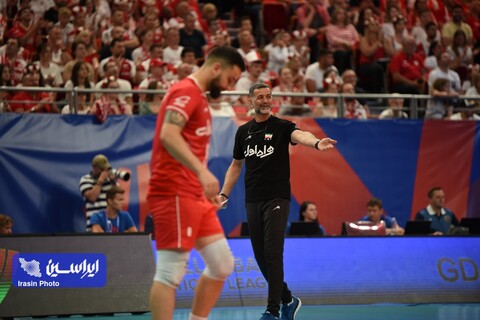 دیدار تیم‌های والیبال ایران و لهستان