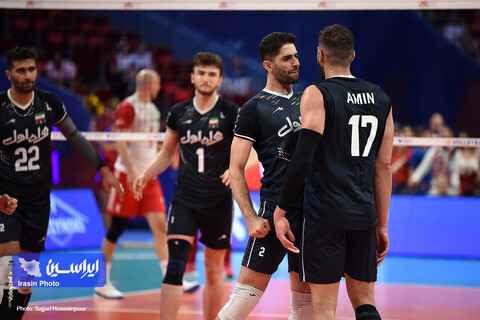 دیدار تیم‌های والیبال ایران و لهستان