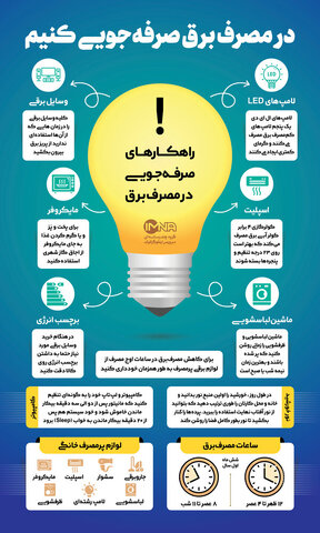 راهکارهای صرفه جویی در مصرف برق