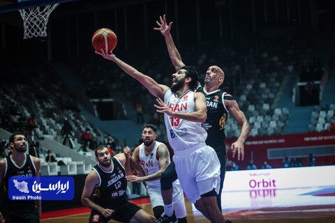 دیدار تیم‌های بسکتبال ایران و اردن