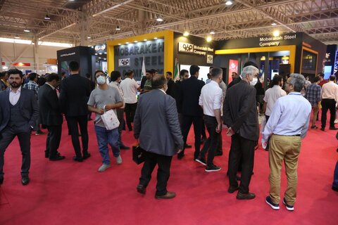 غرفه فولاد مبارکه در آخرین روز نمایشگاه صنعت مالی پذیرای بازدیدکنندگان است