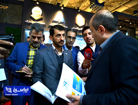 بازدید مدیرعامل فولاد مبارکه از نمایشگاه بین‌المللی متالورژی ایران