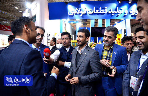 بازدید مدیرعامل فولاد مبارکه از نمایشگاه متافو و غرفه شرکت‌های دانش‌بنیان(۱)