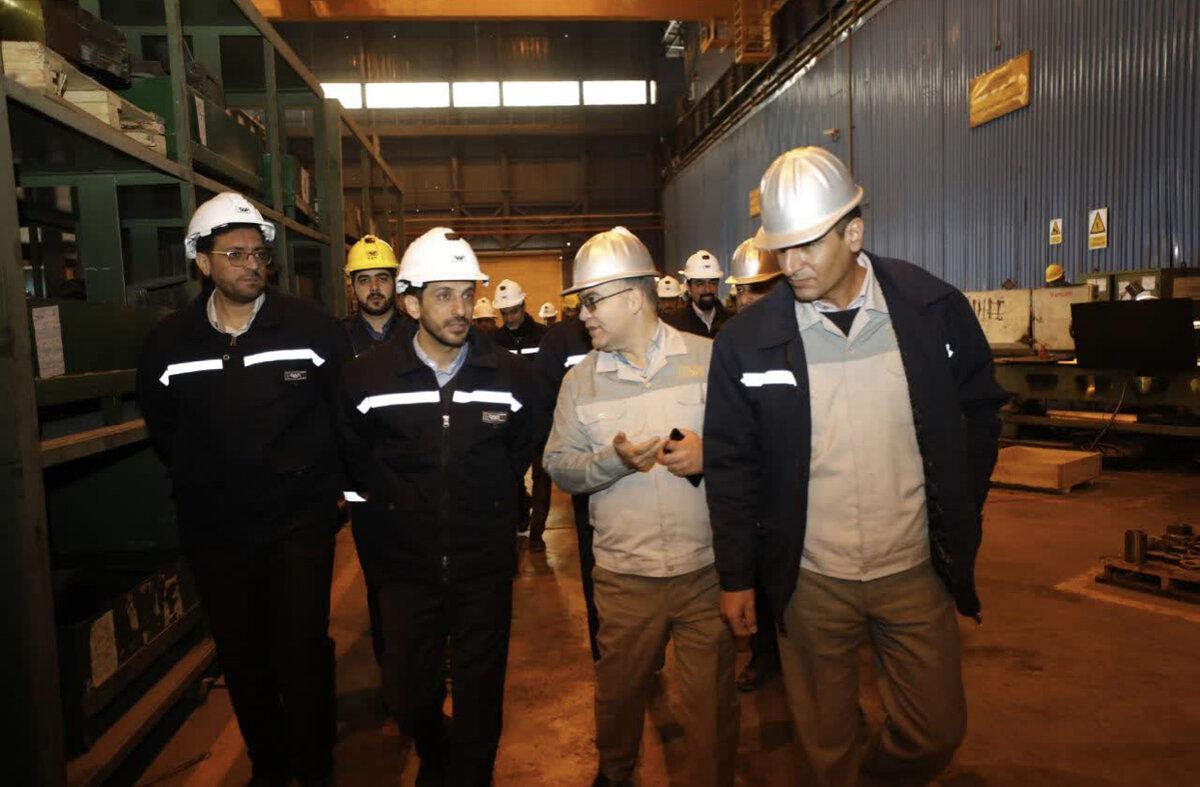 بازدید مدیرعامل و جمعی از معاونین شرکت فولاد مبارکه از مجتمع فولاد سبا