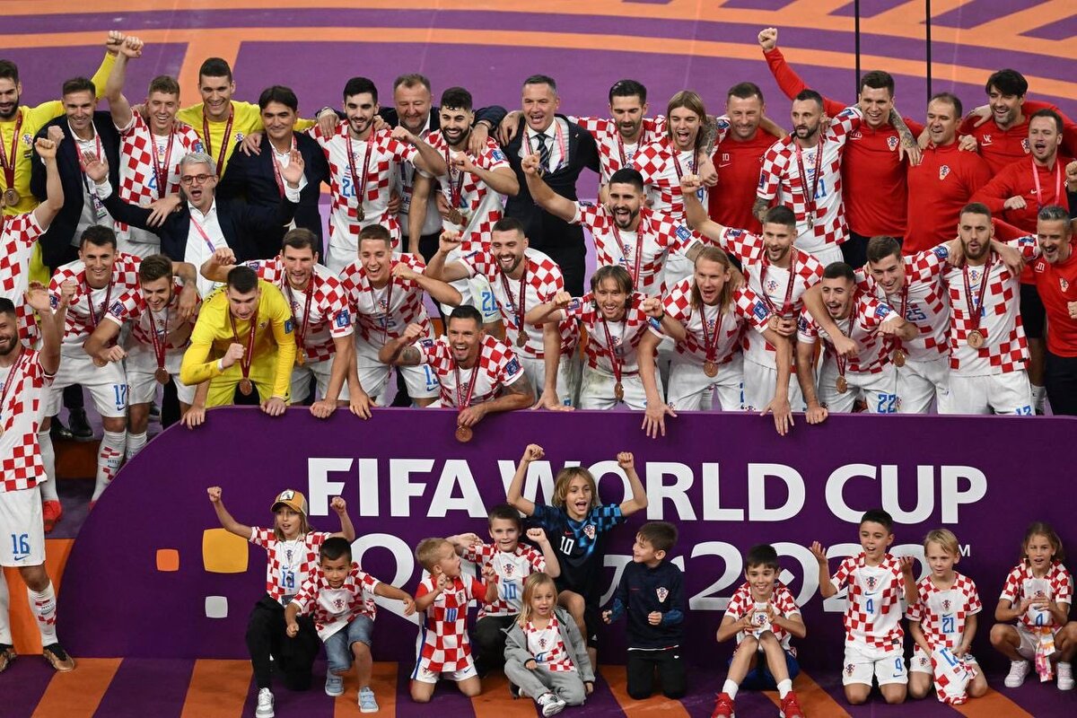 تصاویری جذاب و خاص از جشن سومی کرواسی در جام‌جهانی