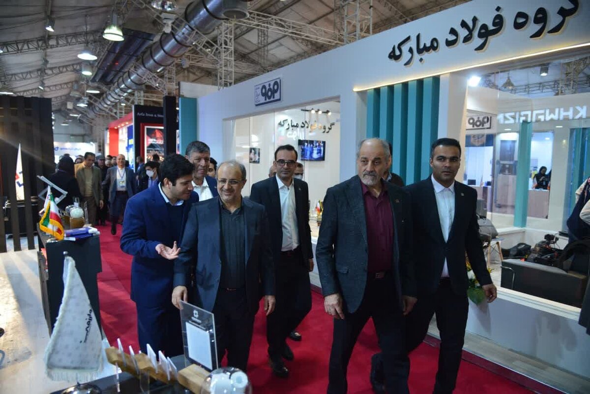 بازدید رئیس هیات عامل ایمیدرو از چهارمین جشنواره و نمایشگاه ملی فولاد 