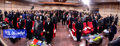 آیین شروع عملیات احداث بزرگترین نیروگاه خورشیدی کشور