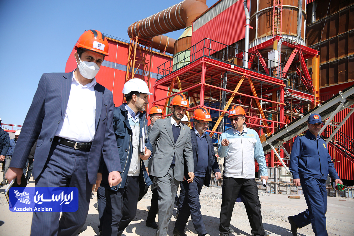 بازدید رئیس هیئت عامل ایمیدرو از طرح های توسعه‌ای فولاد سفیددشت