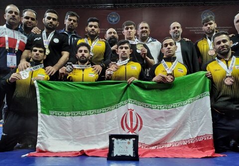 نایب قهرمانی تیم کشتی آزاد ناشنوایان با کسب ۹ مدال