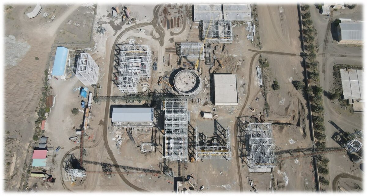 پیشرفت ۷۰ درصدی طرح احداث کارخانه کنسانتره ایلمنیت تیتانیوم کهنوج 