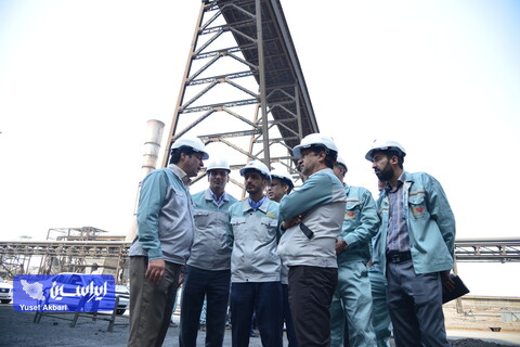 بازدید مدیرعامل فولاد مبارکه از مجتمع فولاد سبا