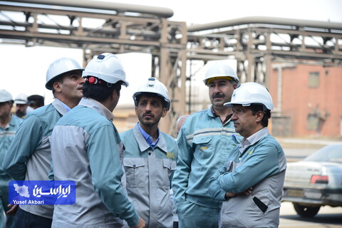 بازدید مدیرعامل فولاد مبارکه از مجتمع فولاد سبا