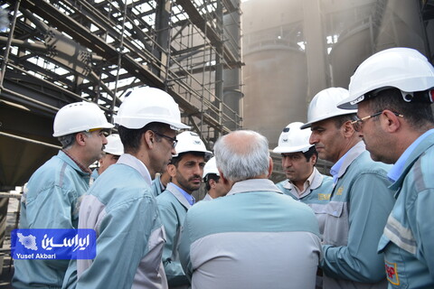 بازدید مدیرعامل فولاد مبارکه از مجتمع فولاد سبا