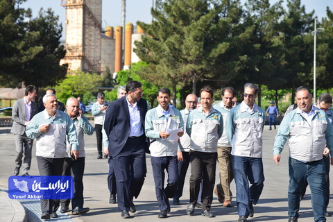 بازدید مدیرعامل فولاد مبارکه از مجتمع فولاد سبا