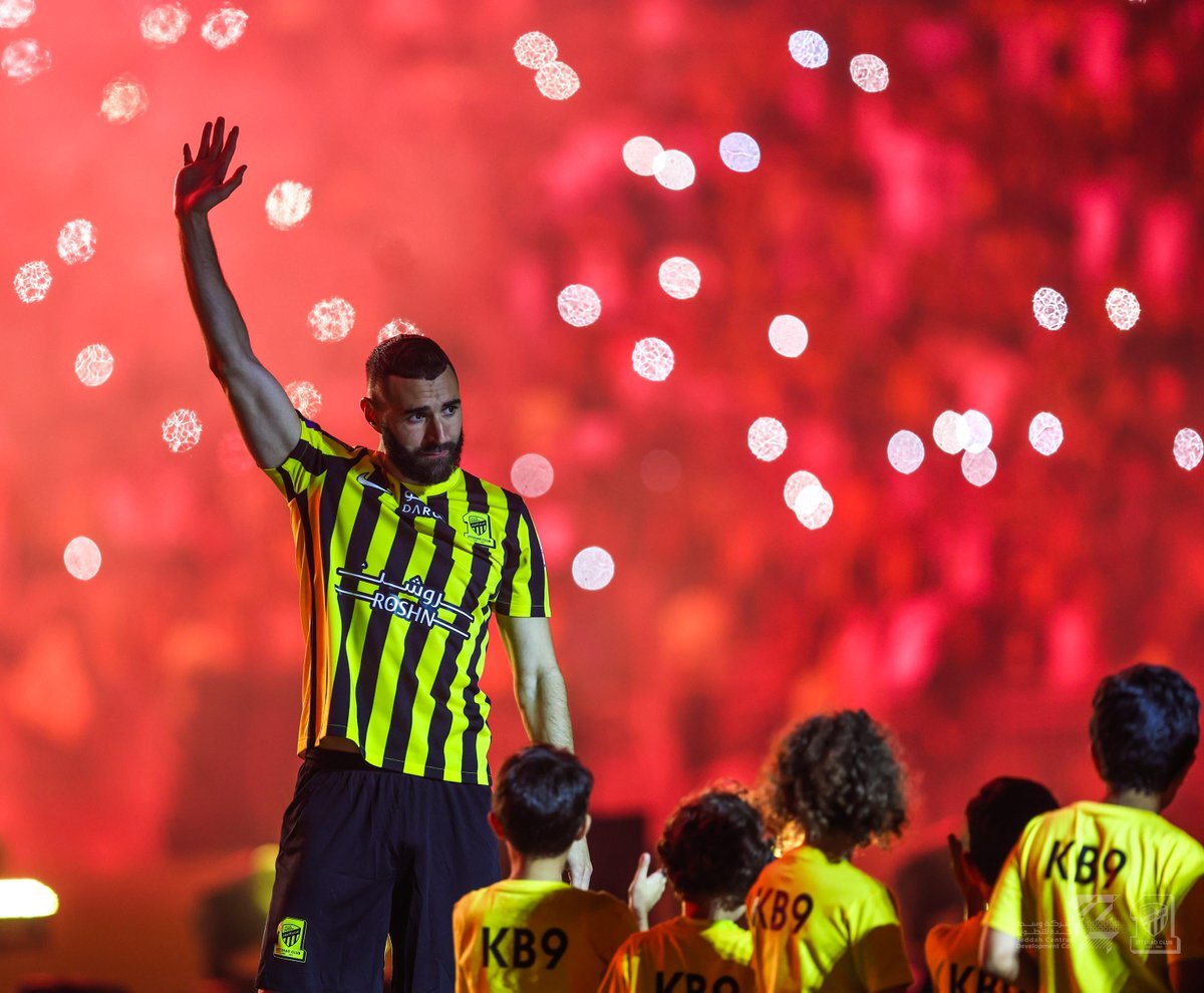 مراسم معارفه کریم بنزما به عنوان بازیکن جدید الاتحاد عربستان