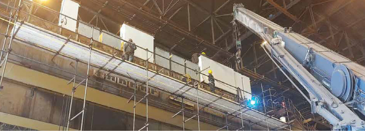 اجرای موفقیت‌آمیز بزرگ‌ترین عملیات تعمیرات اساسی و بهینه‌سازی جرثقیل‌های سقفی در ناحیه نورد سرد