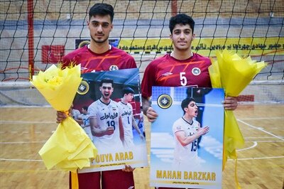 ستارگان والیبال سپاهان مورد تجلیل قرار گرفتند