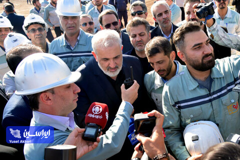 بازدید وزیر صمت از خطوط تولید و پروژه‌های توسعه‌ فولاد مبارکه