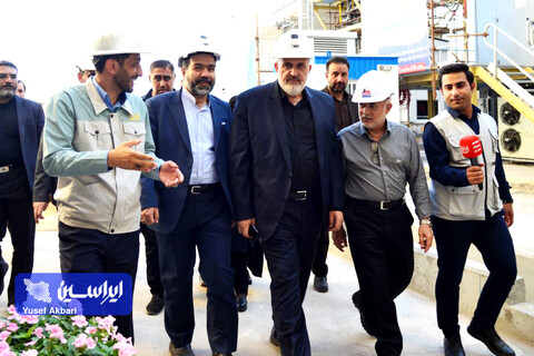 بازدید وزیر صمت از خطوط تولید و پروژه‌های توسعه‌ فولاد مبارکه