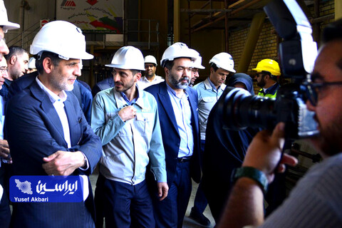 بازدید وزیر صمت از خطوط تولید و پروژه‌های توسعه‌ فولاد مبارکه