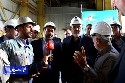 بازدید وزیر صمت از خطوط تولید و پروژه‌های توسعه‌ فولاد مبارکه
