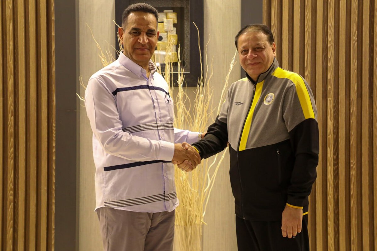 دیدار محمدرضا ساکت مدیرعامل سپاهان با مدیرعامل نیروی هوایی عراق