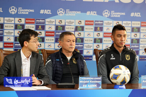 نشست خبری پیش از دیدار تیم فوتبال سپاهان و آلمالیق ازبکستان