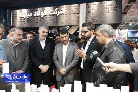 بازدید مدیرعامل شرکت فولادمبارکه از غرفه‌های این گروه در نمایشگاه ایران متافو ۲۰۲۳