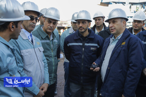 بازدید مدیرعامل شرکت فولاد مبارکه از خطوط تولید این شرکت