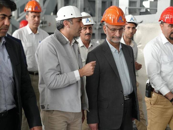 بازدید رئیس هیئت عامل ایمیدرو از مجتمع صنایع آلومینیوم جنوب
