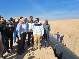 بازدید معاون وزیر و رئیس هیات عامل ایمیدرو  از پروژه خط انتقال آب خلیج فارس 