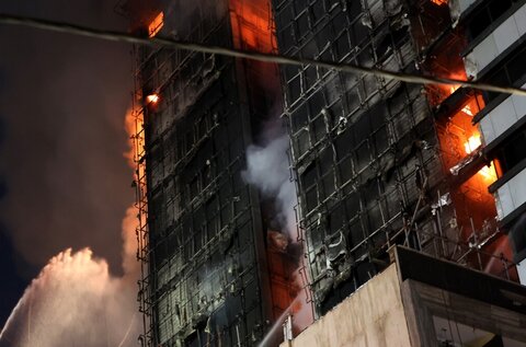 عامل گستردگی آتش سوزی بیمارستان گاندی اعلام شد