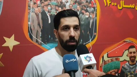 صحبت‌های محمدرضا سنگ‌سفیدی کاپیتان تیم فوتسال گیتی پسند پس از برتری مقابل فولاد زرند ایرانیان
