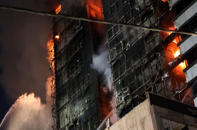 عامل گستردگی آتش سوزی بیمارستان گاندی اعلام شد