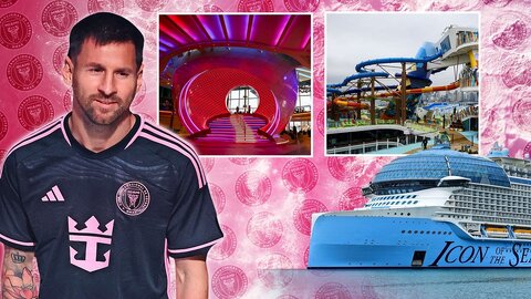 بزرگ‌ترین کشتی جهان را تماشا کنید/ لیونل مسی نام این کشتی جذاب را اعلام کرد