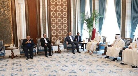 قدردانی امیر قطر از تلاش‌های ایران برای پایان جنگ علیه غزه