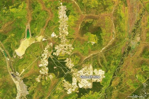 معدن طلایی که از فضا هم دیده می‌شود