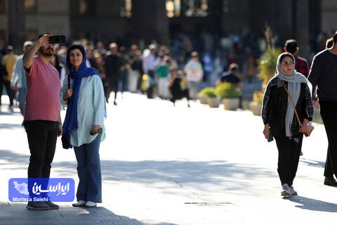 مسافران نوروزی در اماکن گردشگری اصفهان