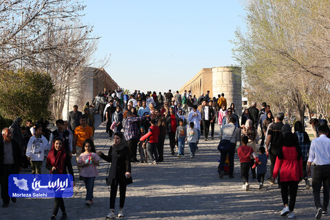 حضور مسافران نوروزی در اماکن گردشگری اصفهان از دریچه دوربین ایراسین