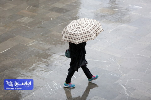 بارش باران در حرم مطهر رضوی