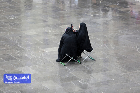 بارش باران در حرم مطهر رضوی