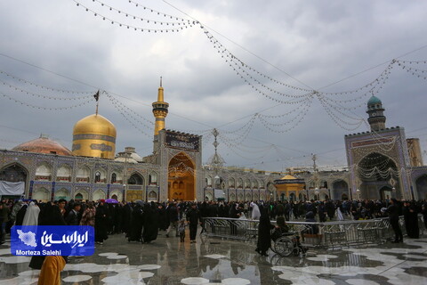 بارش باران در حرم مطهر رضوی