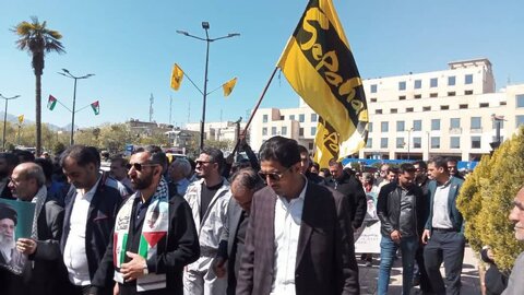 خانواده سپاهان در راهپیمایی روز قدس حاضر شدند