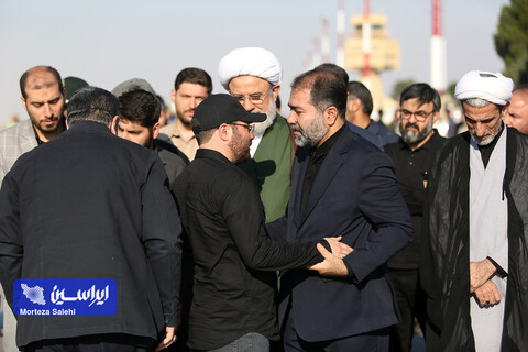 استقبال از پیکر مطهر سردار شهید زاهدی در فرودگاه اصفهان