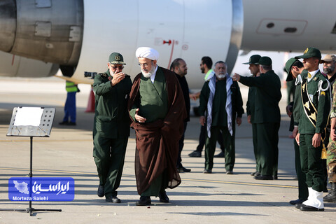 استقبال از پیکر مطهر سردار شهید زاهدی در فرودگاه اصفهان