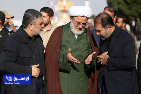 استقبال از پیکر مطهر سردار شهید زاهدی در فرودگاه اصفهان